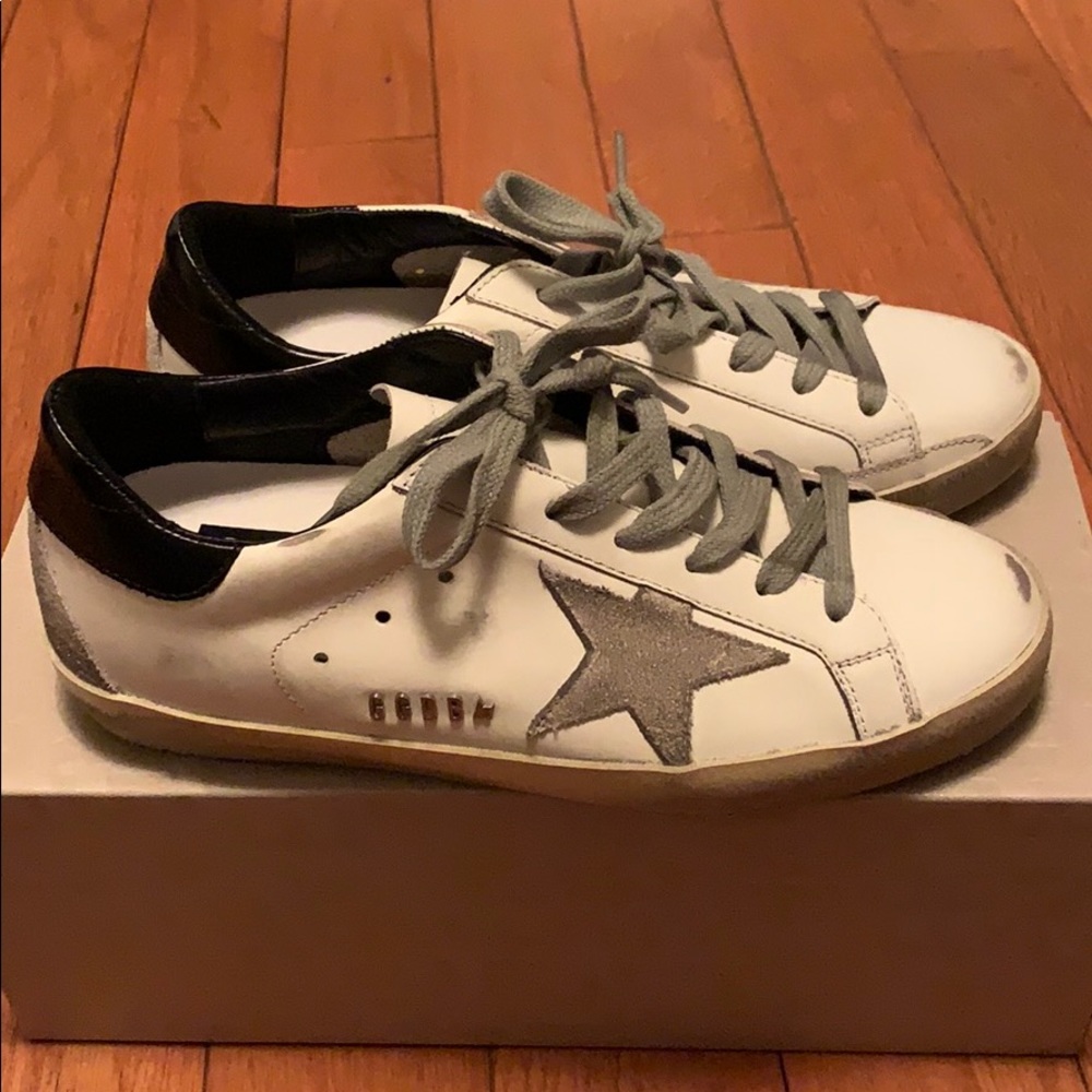Golden Goose Black Superstars Sneakers